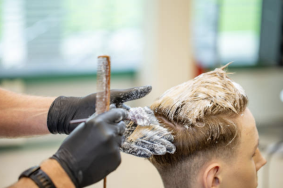 man hair coluring after hair transplant